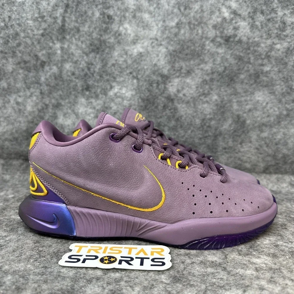Nike Lebron XXI Basketball Shoes GS Size 6Y Violet Dust Gold FZ7189-500 Wmns 7.5